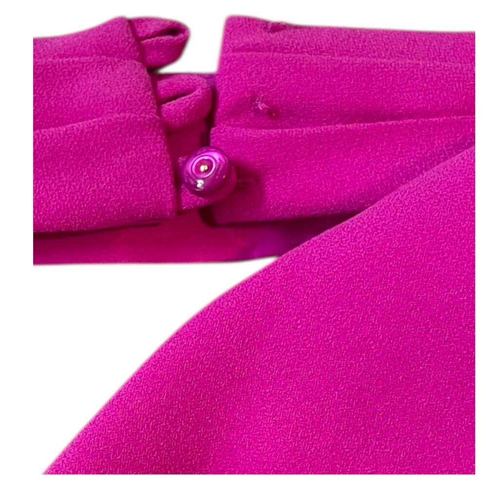 Trina Turk NIAN One Shoulder Cocktail Shift Dress | Sz 2, Phlox Pink *Flaw* - Picture 9 of 9